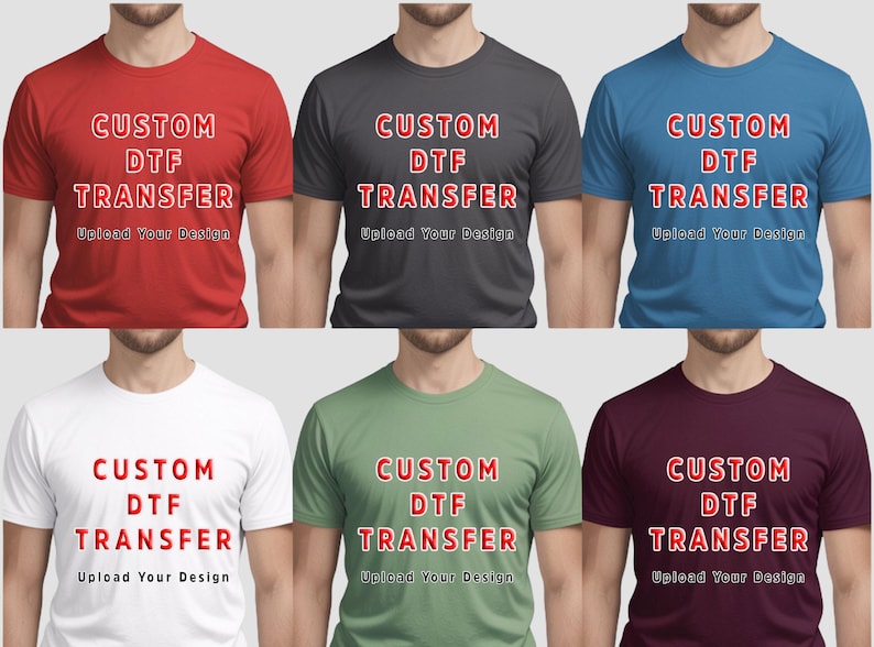 Custom DTF Transfer Upload Your Brand Logo, Ready to Press Heat Transfer zdjęcie 8