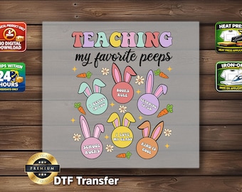 Teaching DTF Transfer: Easter Bunny Classroom Motivation Graphic Set