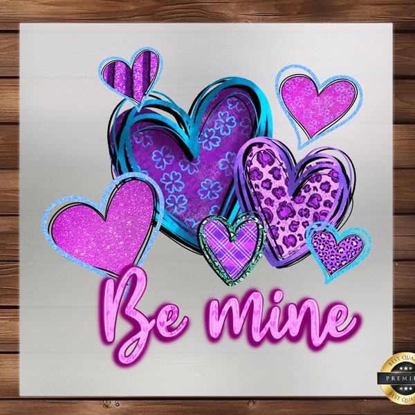 Be Mine Love DTF Transfer, Romantic Heartfelt Design, Easy to Apply, Perfect for Valentine's Day, Sweet and Charming, Ready to Press