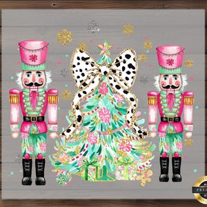 Nutcracker Christmas DTF Transfer, Christmas Tree Ready To Press Iron On