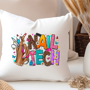 Nail Tech With Leopard DTF Transfer - Stylish Nail Art Pride - High ...