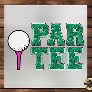 Partee Golf DTF Transfer, DIY Sports Apparel, Fun Designs for Golf Enthusiasts, Hoodie DTF Print, Ready to Press, Detailed Fabric Art