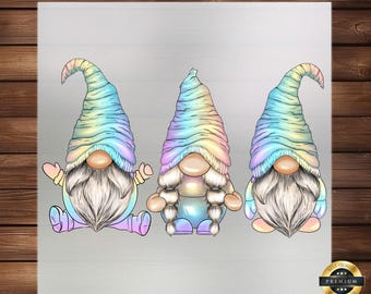 Gnomies DTF Transfer: Whimsical Charm - Ready to Press, Iron On