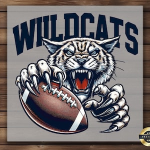 Wildcat Football DTF Transfer: Custom Iron-On Design