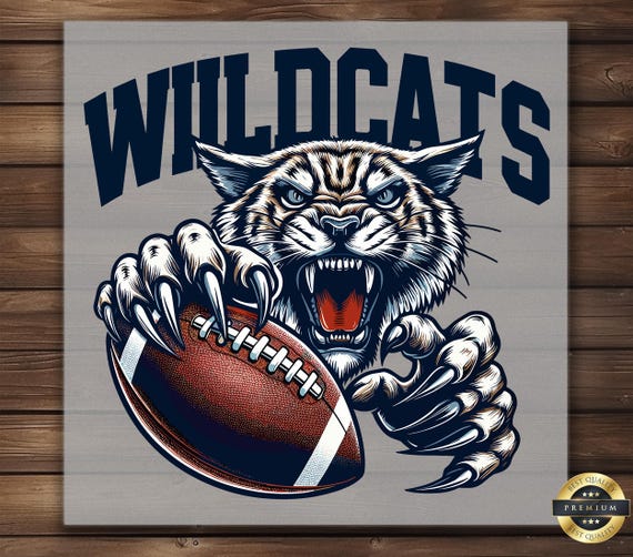 Wildcat Football DTF Transfer: Custom Iron-On Design