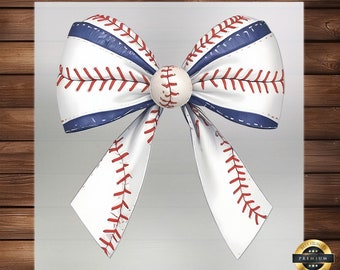 Baseball Bow DTF Transfer, Coquette Baseball Iron On Decal