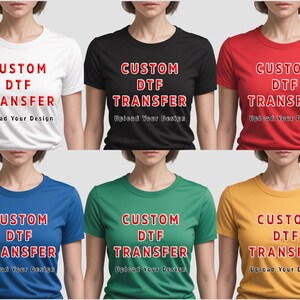 Custom DTF Transfer Upload Your Brand Logo, Ready to Press Heat Transfer zdjęcie 10