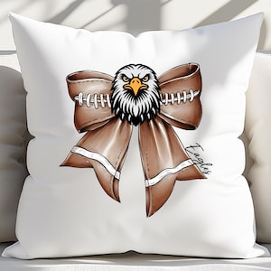 Eagles Football Bow DTF Transfer, School Spirit Iron On Design bild 4