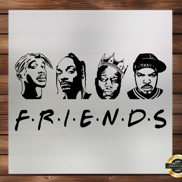 Hip-Hop Friends DTF Transfer, Urban Style Group Design, Perfect for Custom Apparel, Ready-to-Press Graphic for Music and Friendship Themes