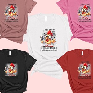 Funny Chicken Sarcastic Quote DTF Transfer: DIY Shirt Art immagine 5