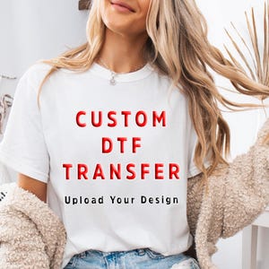 Custom DTF Transfer Upload Your Brand Logo, Ready to Press Heat Transfer zdjęcie 9