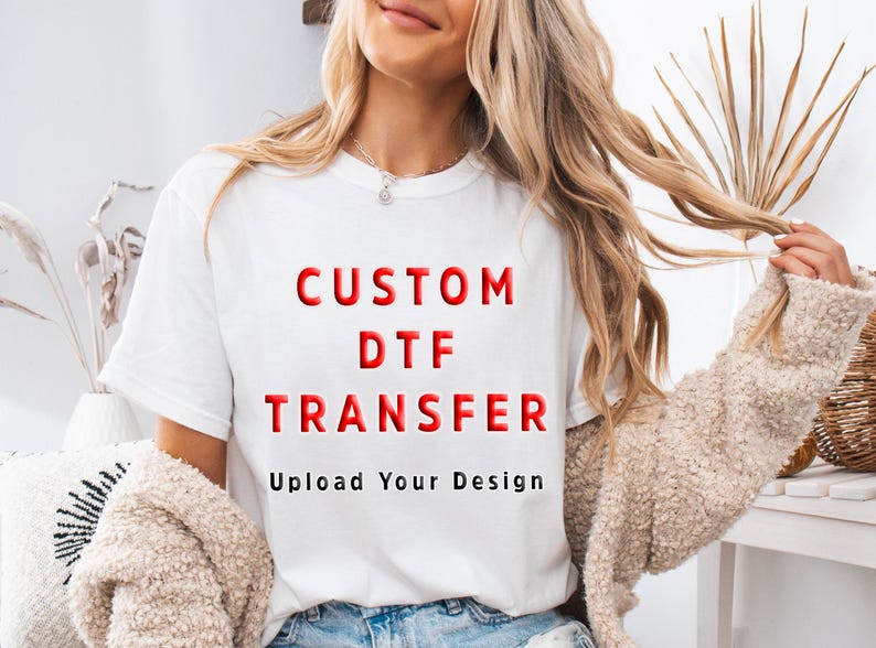 Custom DTF Transfer Upload Your Brand Logo, Ready to Press Heat Transfer zdjęcie 9