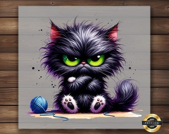 Grumpy Cat DTF Transfer: Funny Kitten Heat Transfer