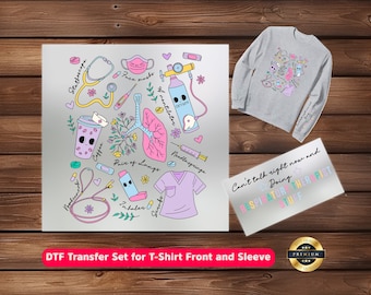 Respiratory Therapist DTF Transfer: Medical Design for Shirts