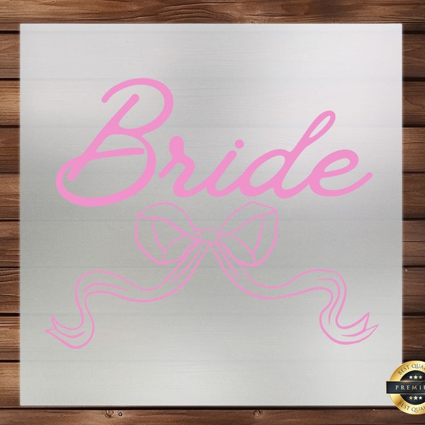 Aesthetic Bridal Party DTF Transfer, Elegant Minimalist Design, High-Quality, Easy to Apply, Ready to Press, Detailed Fabric Art, Unique DIY