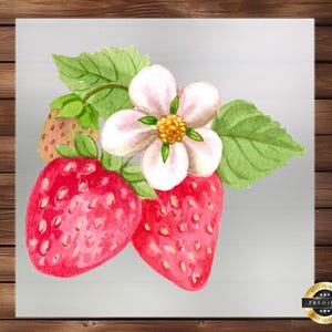 Strawberry Girl DTF Transfer: Whimsical Cherry Apparel Design