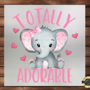 Baby Elephant DTF Transfer, Iron-On Kids Design