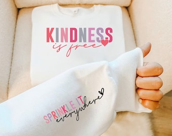 Kindness is Free DTF Transfer: Inspirational Fabric Projects
