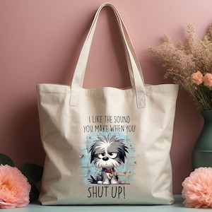 Sarcastic Dog DTF Transfer: Funny Grumpy Pup Shirt Graphic image 6