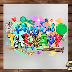 Motivational Physical Therapy DTF Transfer: Clinic & Patient Apparel