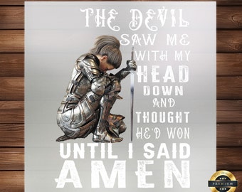 Messiah Warrior DTF Transfer: Inspiring Faith Heat Transfer