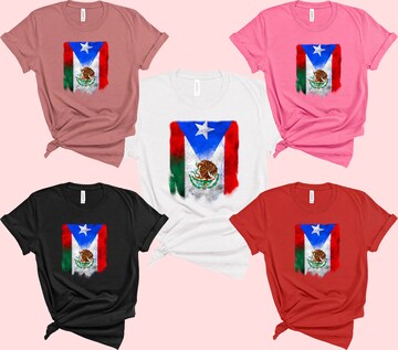 Mexico and Puerto Rico DTF Transfer - Embrace the Fusion of Cultures with This High-Quality, Easy-to-Apply Iron-On Design for Heritage Pride