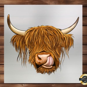 Country Charm Heifer Cow DTF Transfer: Rustic Farmhouse Cow Design for Apparel, Charming Cow Motif DIY Fashion, Unique Heifer Art Transfer