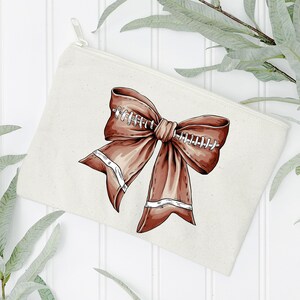 Retro Football Bow DTF Transfer Coquette Game Day Shirt Design image 7
