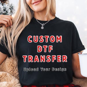 Custom DTF Transfer Upload Your Brand Logo, Ready to Press Heat Transfer zdjęcie 11