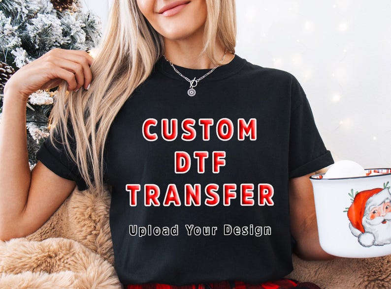 Custom DTF Transfer Upload Your Brand Logo, Ready to Press Heat Transfer zdjęcie 11