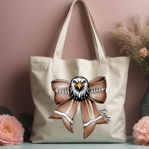 Eagles Football Bow DTF Transfer, School Spirit Iron On Design bild 6