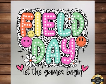 Field Day DTF Transfer: School Event Fabric Art