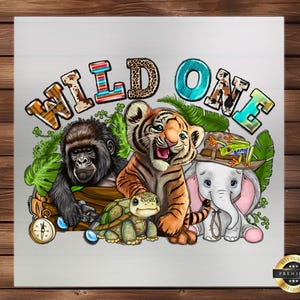 Wild One Zoo DTF Transfer: Custom Apparel Iron-on Decal