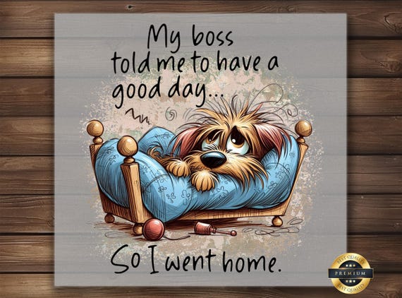 Funny Lazy Dog DTF Transfer: Pet Humor Shirt Design