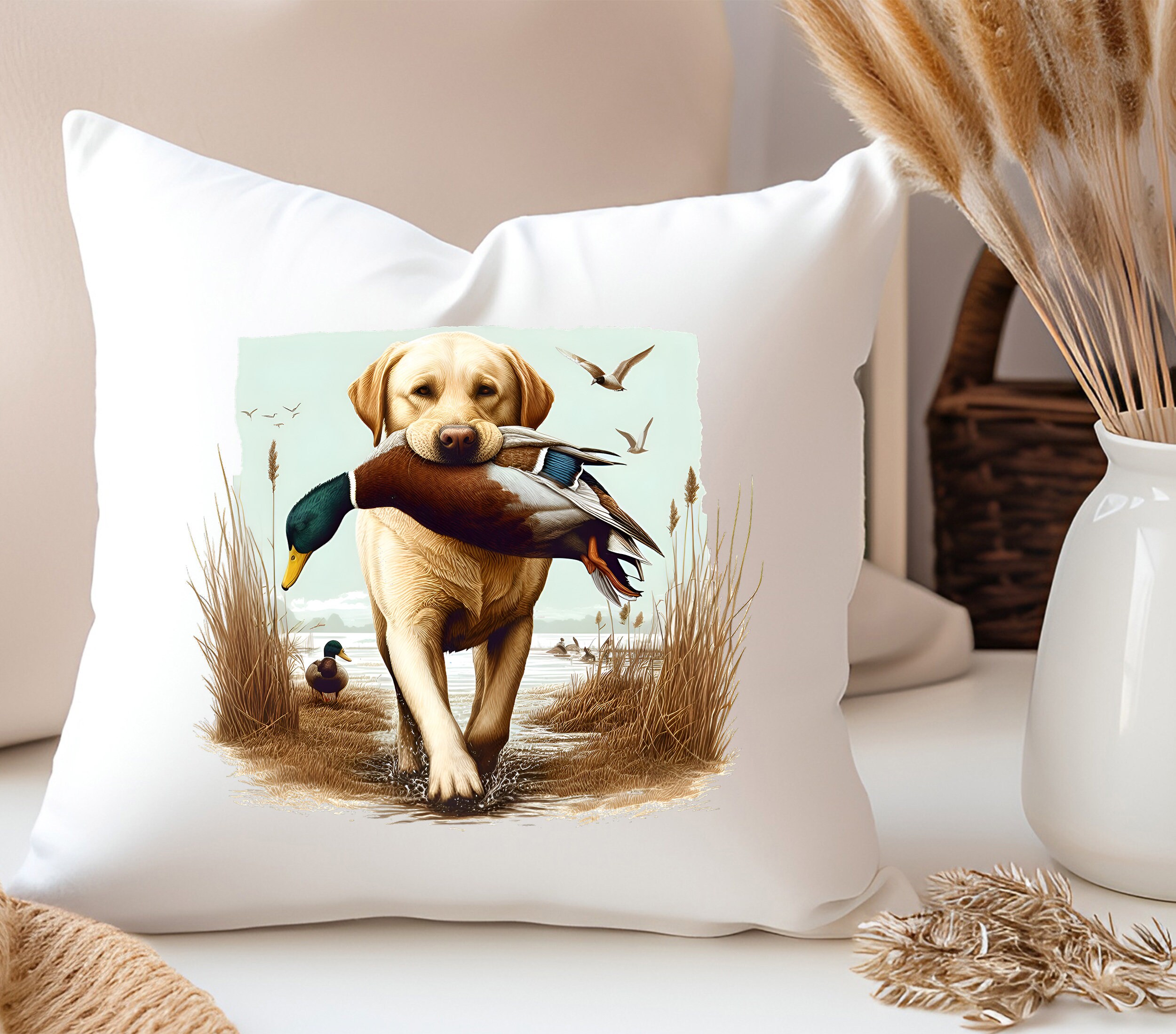 Golden Labrador Retriever DTF Transfer: Dog Lover's Gift, Ready to ...
