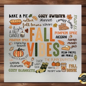 Retro Fall DTF Transfer, Cartoon Design, Easy Application, Perfect for Fall Apparel, Ready to Press, Iron on Decal, DIY Craft Supply