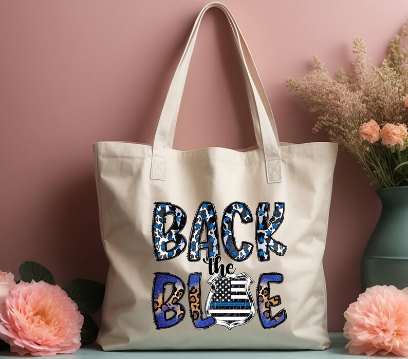 Transfert The Blue DTF : soutien de la police, étoiles à rayures bleues image 6