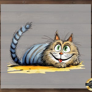Playful Lying Cat DTF Transfer, Adorable Relaxing Feline Print, Fun Cat Lover Design, Ready To Press, DIY Cute Pet Shirt