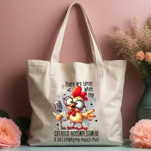 Funny Chicken Sarcastic Quote DTF Transfer: DIY Shirt Art immagine 6
