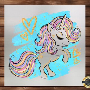 Magical Unicorn Baby DTF Transfer - Easy Heat Press for Kids image 1