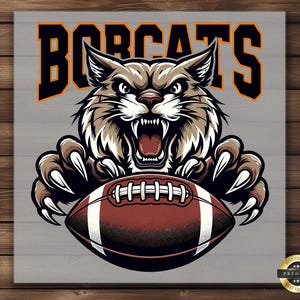 Bobcat Football DTF Transfer: Fierce Team Spirit Iron-On