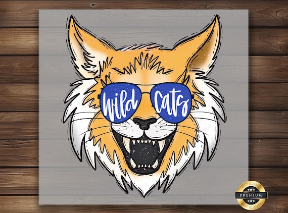 Wildcats DTF Heat Transfer, Fierce Mascot Iron On
