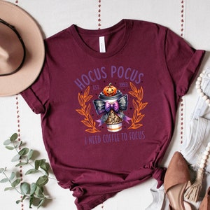 Women's Halloween I Need Coffee To Focus On Graphic T-shirts main image 1