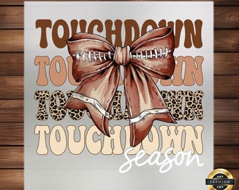 Touchdown Season Coquette Football DTF Transfer Game Day Iron On
