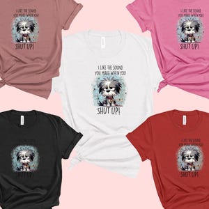 Sarcastic Dog DTF Transfer: Funny Grumpy Pup Shirt Graphic image 5