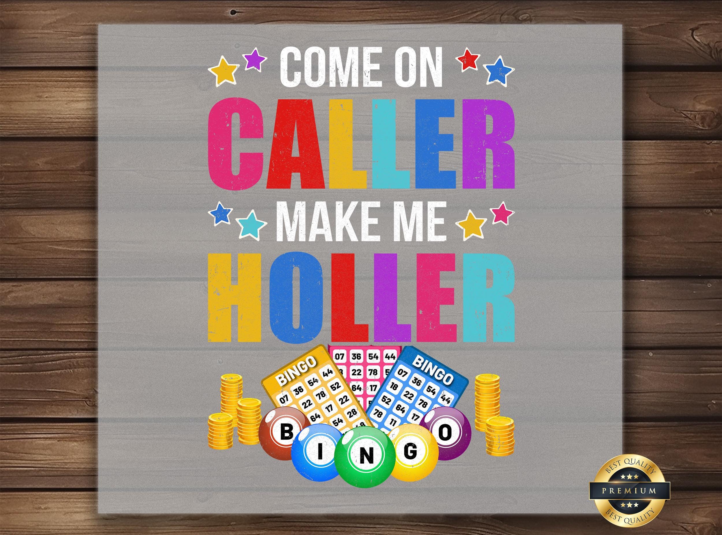 Funny Bingo DTF Transfer: Colorful Bingo Cards Design