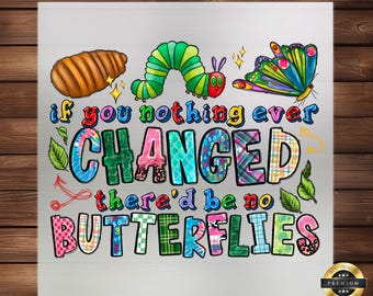 Butterfly DTF Transfer: Inspirational Iron-On Apparel Design