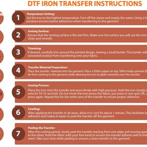 Custom DTF Transfer Upload Your Brand Logo, Ready to Press Heat Transfer zdjęcie 2