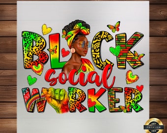 Black Social Worker DTF Transfer: Empowering Fashion Design