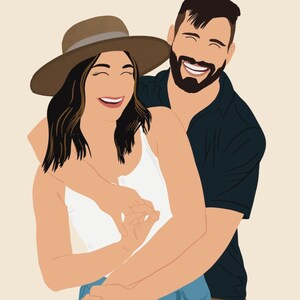 I will faceless digital portrait , minimalist illustration from your picture